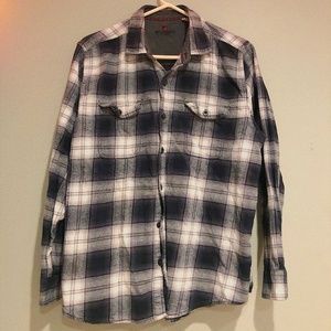 Mens B&W Flannel